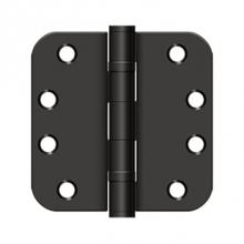 Deltana S44R5HDB10B - 4''x 4''x 5/8'' Radius Hinge, HD, Ball Bearings