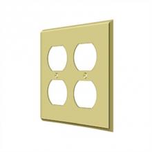 Deltana SWP4771U3 - Switch Plate, Quadruple Outlet