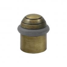 Deltana UFBD4505U5 - Round Universal Floor Bumper Dome Cap 1-5/8'', Solid Brass