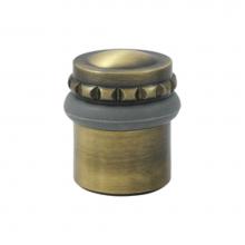 Deltana UFBP4505U5 - Round Universal Floor Bumper Pattern Cap 1-5/8'', Solid Brass