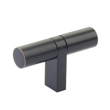 Emtek 86656.RCBUS10B.SMUS10B - Select Cabinet T-Knob 2-1/4'' overall, Rectangular Bar Stem US10B, Smooth Bar US10B