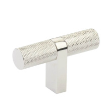 Emtek 86656.RCBUS14.KNUS14 - Select Cabinet T-Knob 2-1/4'' overall, Rectangular Bar Stem US14, Knurled Bar US14