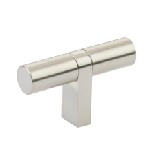 Emtek 86656.RCBUS15.SMUS15 - Select Cabinet T-Knob 2-1/4'' overall, Rectangular Bar Stem US15, Smooth Bar US15