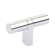 Emtek 86656.RCBUS26.SMUS26 - Select Cabinet T-Knob 2-1/4'' overall, Rectangular Bar Stem US26, Smooth Bar US26