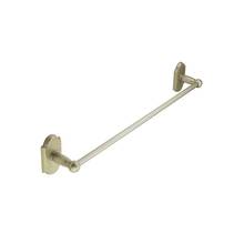 Emtek 230221FB - Brz Towel Bar, Rose 1, 24'', FB