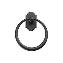 Emtek 23011FB - Brz Towel Ring, Ros1, 6-1/2'', FB