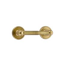 Emtek 260500US10B - Brass TP Hldr Spring Rod Style , Small Disc Rosette, US10B