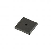 Emtek 86342FB - Brz Cab Square Back Plate, 1-1/4'', FB