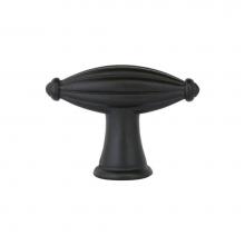 Emtek 86227FB - Tuscany Bronze Fluted Finger Knob, 1-3/4'', FB