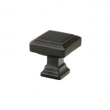 Emtek 86295US10B - Geometric Square Knob, 1-1/4'', US10B