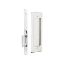 Emtek 211310B - Keyed, Modern Rectangular Pocket Door Mortise Lock, US10B