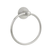 Emtek S73002SS - Stainless Steel, 6.7'' Towel Ring, No.2 Disk Rosette, SS