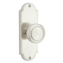 Emtek 8026ASUS10B - Privacy, Sideplate Locksets Delaware Non-Keyed 7-1/8'', Astoria Clear Knob, US10B