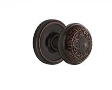 Nostalgic Warehouse 700218 - Nostalgic Warehouse Classic Rosette Passage Egg & Dart Door Knob in Timeless Bronze