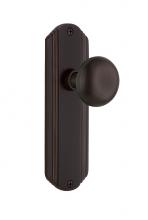 Nostalgic Warehouse 700272 - Nostalgic Warehouse Deco Plate Passage New York Door Knob in Timeless Bronze