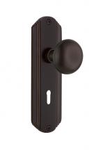 Nostalgic Warehouse 700395 - Nostalgic Warehouse Deco Plate with Keyhole Passage New York Door Knob in Timeless Bronze