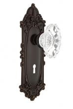 Nostalgic Warehouse 700480 - Nostalgic Warehouse Victorian Plate with Keyhole Passage Chateau Door Knob in Timeless Bronze