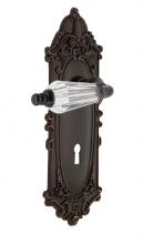 Nostalgic Warehouse 700481 - Nostalgic Warehouse Victorian Plate with Keyhole Passage Parlor Lever in Timeless Bronze