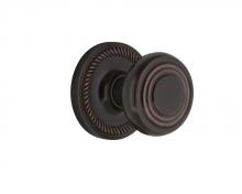 Nostalgic Warehouse 700905 - Nostalgic Warehouse Rope Rosette Double Dummy Deco Door Knob in Timeless Bronze