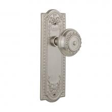 Nostalgic Warehouse 701905 - Nostalgic Warehouse Meadows Plate Passage Meadows Door Knob in Satin Nickel