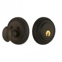 Nostalgic Warehouse 702286 - Nostalgic Warehouse Rope Rosette Single Cylinder Deadbolt in Oil-Rubbed Bronze