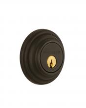 Nostalgic Warehouse 702297 - Nostalgic Warehouse Classic Rosette Double Cylinder Deadbolt in Oil-Rubbed Bronze