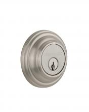 Nostalgic Warehouse 702300 - Nostalgic Warehouse Classic Rosette Double Cylinder Deadbolt in Satin Nickel