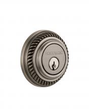 Nostalgic Warehouse 702335 - Nostalgic Warehouse Rope Rosette Double Cylinder Deadbolt in Antique Pewter