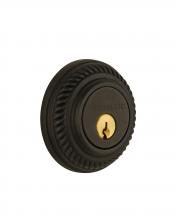 Nostalgic Warehouse 702337 - Nostalgic Warehouse Rope Rosette Double Cylinder Deadbolt in Oil-Rubbed Bronze