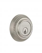 Nostalgic Warehouse 702342 - Nostalgic Warehouse Rope Rosette Double Cylinder Deadbolt in Satin Nickel