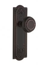 Nostalgic Warehouse 702494 - Nostalgic Warehouse Meadows Plate Privacy Mission Door Knob in Timeless Bronze