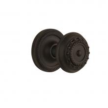 Nostalgic Warehouse 702507 - Nostalgic Warehouse Rope Rosette Passage Meadows Door Knob in Oil-Rubbed Bronze