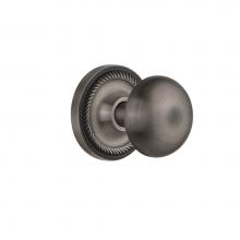 Nostalgic Warehouse 702576 - Nostalgic Warehouse Rope Rosette Privacy New York Door Knob in Antique Pewter