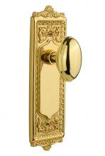 Nostalgic Warehouse 702853 - Nostalgic Warehouse Egg & Dart Plate Single Dummy Homestead Door Knob in Unlacquered Brass