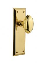 Nostalgic Warehouse 702905 - Nostalgic Warehouse New York Plate Single Dummy Homestead Door Knob in Unlacquered Brass