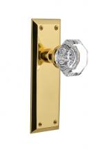 Nostalgic Warehouse 702909 - Nostalgic Warehouse New York Plate Single Dummy Waldorf Door Knob in Unlacquered Brass