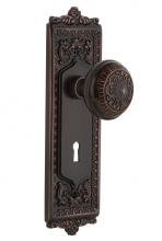 Nostalgic Warehouse 703188 - Nostalgic Warehouse Egg & Dart Plate with Keyhole Privacy Egg & Dart Door Knob in Timeless