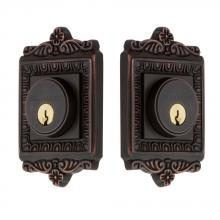 Nostalgic Warehouse 703958 - Nostalgic Warehouse Egg & Dart Plate Double Cylinder Deadbolt in Timeless Bronze