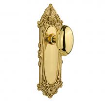 Nostalgic Warehouse 704000 - Nostalgic Warehouse Victorian Plate Privacy Homestead Door Knob in Polished Brass