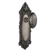 Nostalgic Warehouse 704001 - Nostalgic Warehouse Victorian Plate Privacy Homestead Door Knob in Antique Pewter