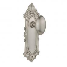 Nostalgic Warehouse 704008 - Nostalgic Warehouse Victorian Plate Passage Homestead Door Knob in Satin Nickel