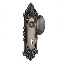 Nostalgic Warehouse 704031 - Nostalgic Warehouse Victorian Plate with Keyhole Passage Homestead Door Knob in Antique Pewter