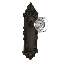 Nostalgic Warehouse 704051 - Nostalgic Warehouse Victorian Plate Privacy Waldorf Door Knob in Oil-Rubbed Bronze