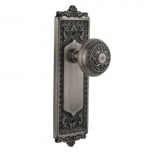 Nostalgic Warehouse 704144 - Nostalgic Warehouse Egg & Dart Plate Privacy Egg & Dart Door Knob in Antique Pewter