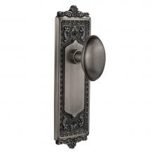 Nostalgic Warehouse 704177 - Nostalgic Warehouse Egg & Dart Plate Privacy Homestead Door Knob in Antique Pewter