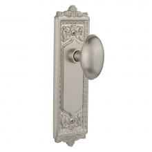 Nostalgic Warehouse 704178 - Nostalgic Warehouse Egg & Dart Plate Privacy Homestead Door Knob in Satin Nickel