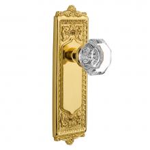 Nostalgic Warehouse 704224 - Nostalgic Warehouse Egg & Dart Plate Privacy Waldorf Door Knob in Polished Brass