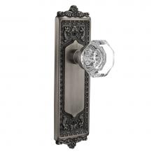 Nostalgic Warehouse 704225 - Nostalgic Warehouse Egg & Dart Plate Privacy Waldorf Door Knob in Antique Pewter