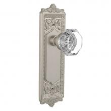 Nostalgic Warehouse 704232 - Nostalgic Warehouse Egg & Dart Plate Passage Waldorf Door Knob in Satin Nickel