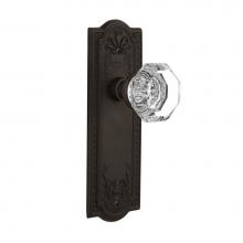 Nostalgic Warehouse 704371 - Nostalgic Warehouse Meadows Plate Privacy Waldorf Door Knob in Oil-Rubbed Bronze